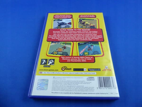 ACTION MAN ATOM ALPHA TEENS ON MACHINES – CD in very good+ condition, complete PS2 set