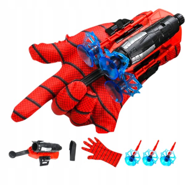 SPIDER SHOOTING GLOVE WITH PROJECTILES – 3 DARTS, SUCTION CUPS – GIFT