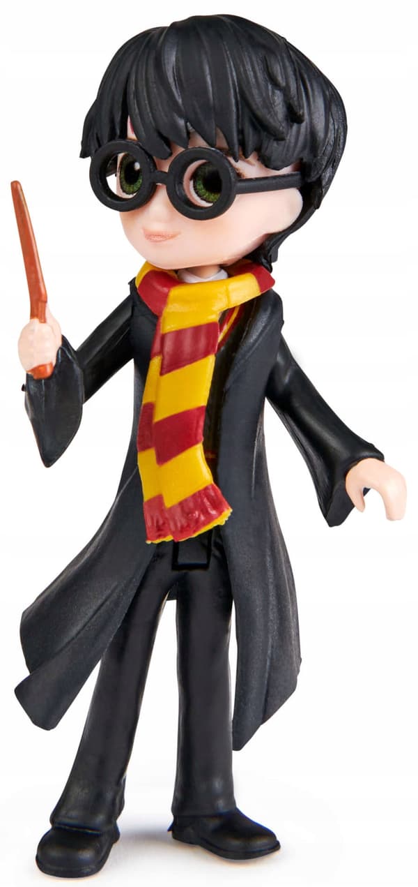 HARRY POTTER FIGURINE WITH WAND, 7 CM