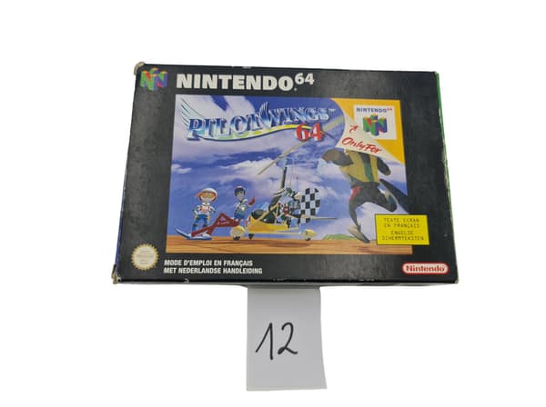 NINTENDO 64 PILOT WINGS 64 CARDBOARD BOX PAL VERSION