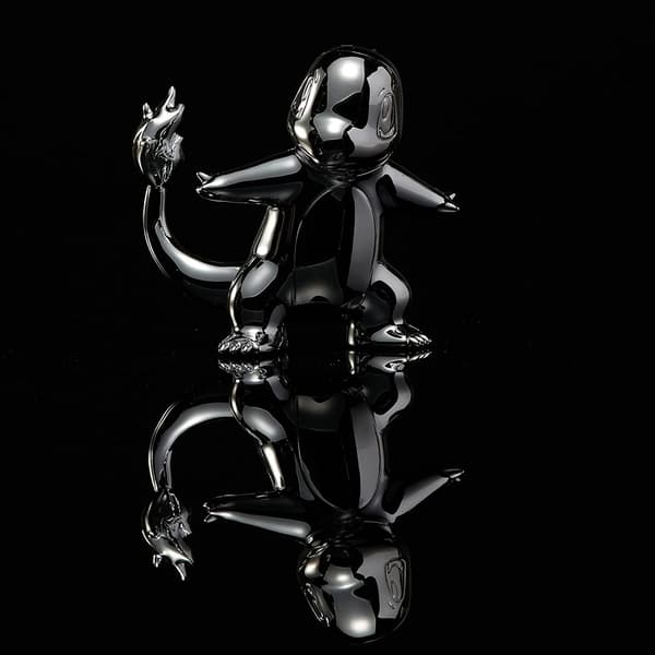 POKÉMON 25TH ANNIVERSARY SILVER CHARMANDER FIGURINE