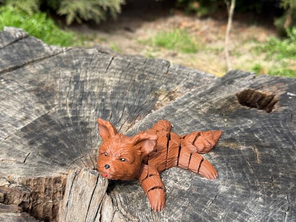 Yorkie 3D dog – segmented, movable figurine, charming ornament