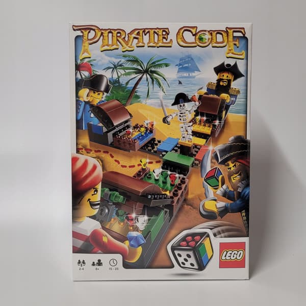 Lego Pirates Board Game PL 3840 Pirate Code MISB 2009 Christmas tree, Father Christmas