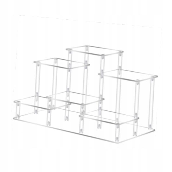 Riser Tiered Display Stand Organiser Small Clear Acrylic Display Shelf