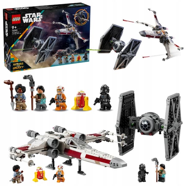 LEGO Star Wars 75393 TIE Fighter and X-wing – Combo Set