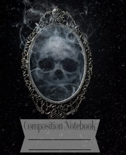 Composition Notebook: Premium Gothic skull composition notebook. 100 pages n