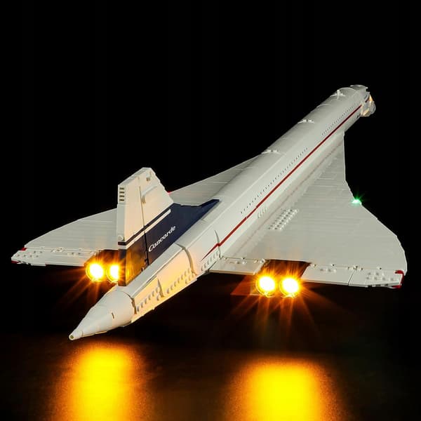 LED lighting for Lego bricks – set 10318 Icons Concorde