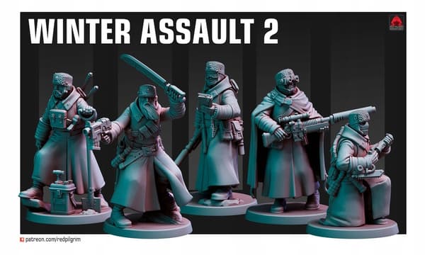WINTER ASSAULT V2 x5 Red Pilgrim Miniatures