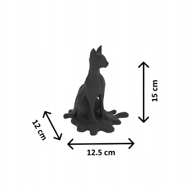 DECORATIVE FIGURINE: MELTING CAT – TABLE DECORATION – MANY COLOURS