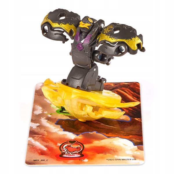 BAKUGAN SPECIAL ATTACK FLAME SPINING COLOURFUL ACTION FIGURE SET + CARDS