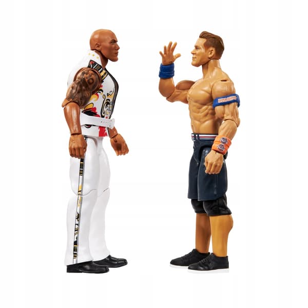 MATTEL WWE Main Event Showdown: The Rock (Final Boss) & John Cena Figures
