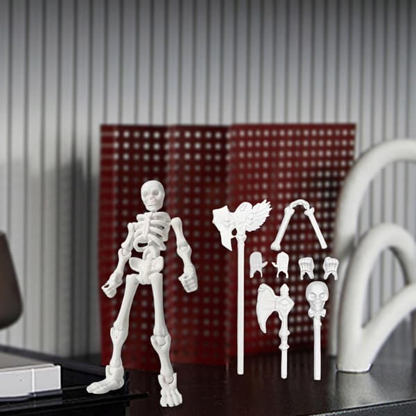 5-inch Halloween Decor: Poseable Skeleton – Versatile and Lightweight, Style A