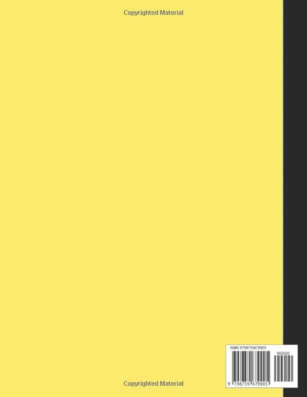 Notebook: Simple Composition Notebook – yellow – College-ruled, 110 pages –
