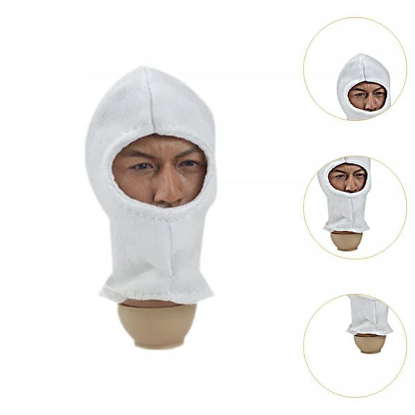 1:6 Face mask Props Pretend Play Action Figure Accessory Miniature white
