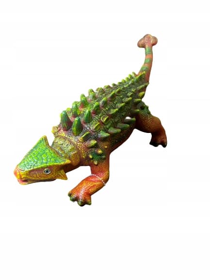 MEGA-SIZED RUBBER DINOSAUR figurine: Ankylosaurus
