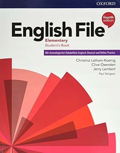 Eng File 4e Elem Students’ Book with German Word List & Online Practice Pack (De/c