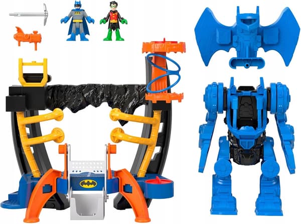 DC SUPER FRIENDS BATMAN ROBOT COMMAND CENTRE SET + 2 FIGURES HML02