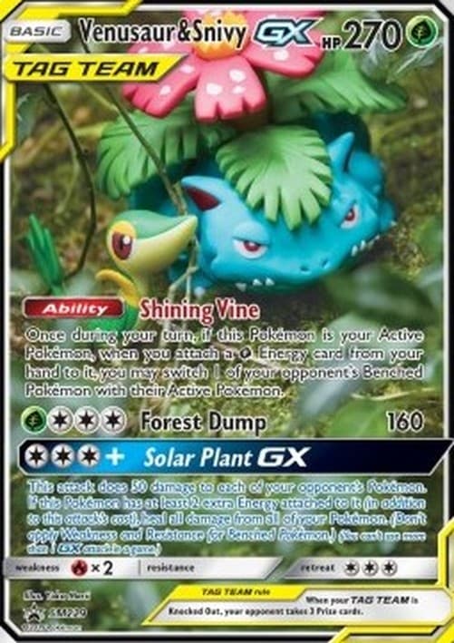 Pokemon Venusaur & Snivy GX