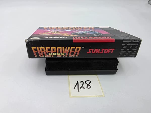 NINTENDO SNES FIREPOWER 2000 NTSC VERSION ORIGINAL CARDBOARD BOX