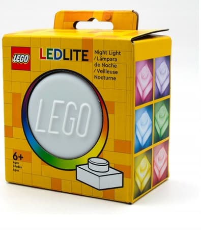 LEGO Small Silicone Night Light Brick, White, 1x1, LP50