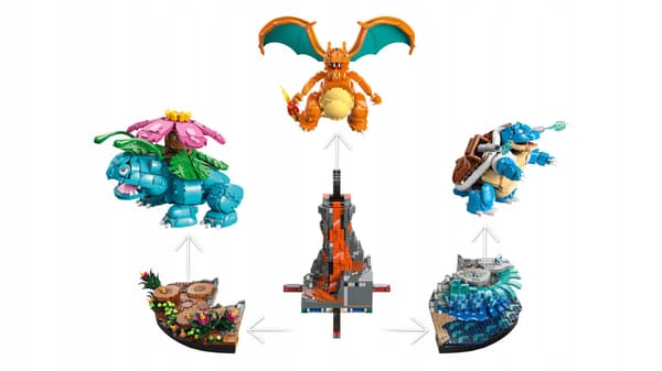LEGO 72153 Pokémon: Venusaur, Charizard and Blastoise