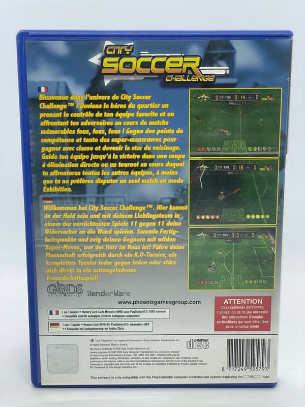 City Soccer Challenge PS2 game