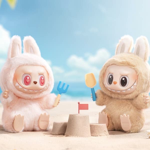 POP MART The Monsters Labubu plush keyring, 15 cm