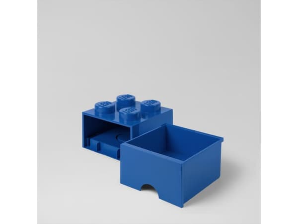 LEGO 40051731 Blue brick storage box with a 2x2 drawer