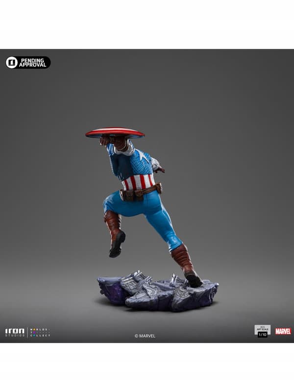 Marvel BDS Art Scale 1/10 Scale Captain America Statue, 22 cm