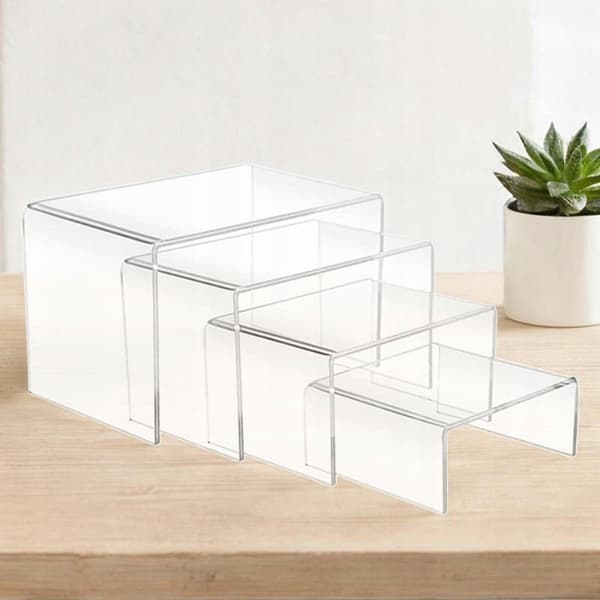 Riser Organiser Acrylic Display Shelf – Clear Acrylic Shelf Set