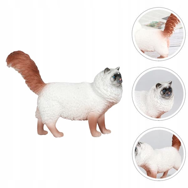 AESTHETIC PLASTIC CAT FIGURINE – TABLE DECORATION