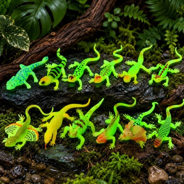 GLOW-IN-THE-DARK LIZARD FIGURINE