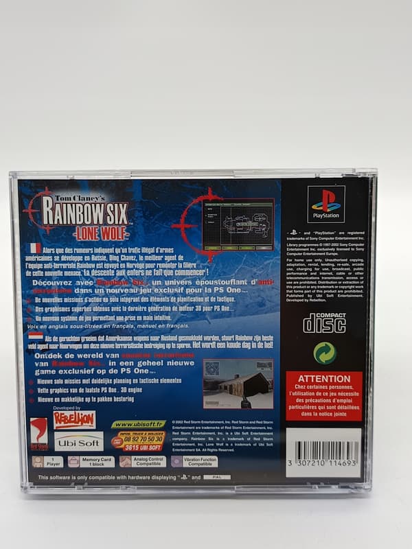 Rainbow Six Lone Wolf PlayStation (PSX) – new replacement box