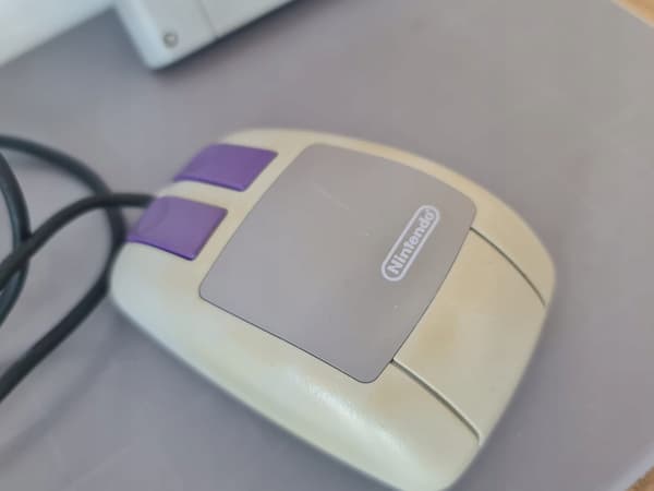 Mario Paint + MOUSE + Nintendo SNES mouse mat (boxed)