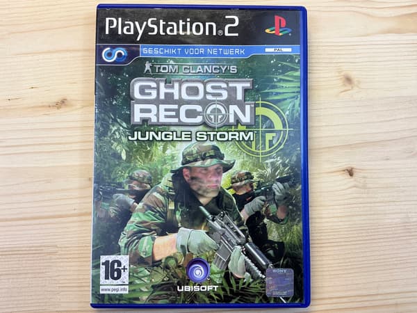 TOM CLANCY'S GHOST RECON JUNGLE STORM – disc in very good+ condition, complete PS2 set