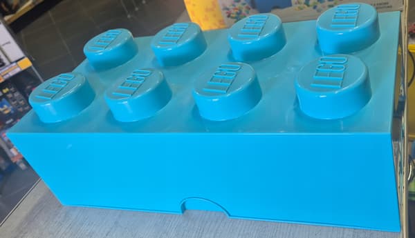 LEGO STORAGE BOX FOR 8 BLOCKS, AZURE, 50 cm, 40041743, DAMAGED
