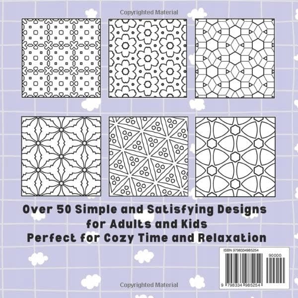 Reyess, Alma Comfy Patterns: A Bold and Easy Colouring Book: Featuring Over 50 Simple