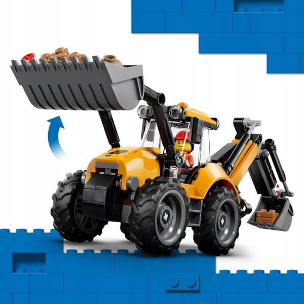 LEGO City 60480 Yellow Backhoe Loader + PDF CATALOGUE