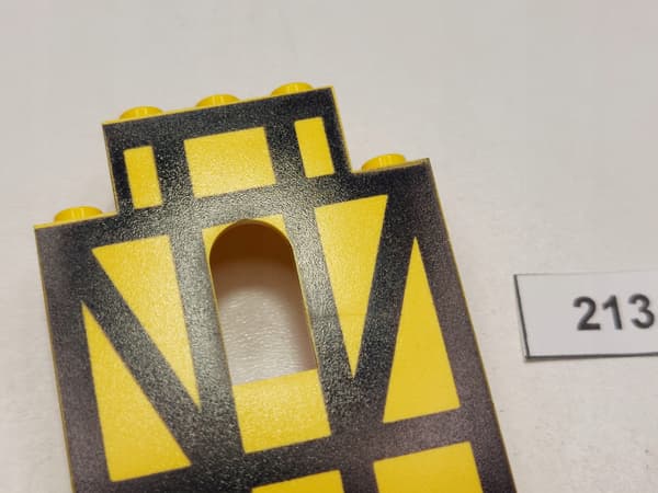 LEGO Panel 4444p03, yellow, 6074, 6086