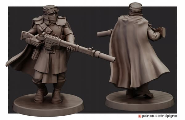 Desert Hawks Snipers x3 Red Pilgrim Miniatures 32