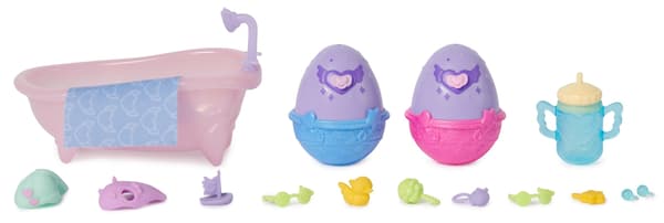 Hatchimals: animals in the bath that change colour