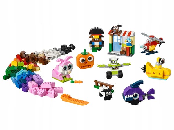 LEGO 11002 Classic – Basic Bricks – Wheels, Eyes and Coloured Pieces