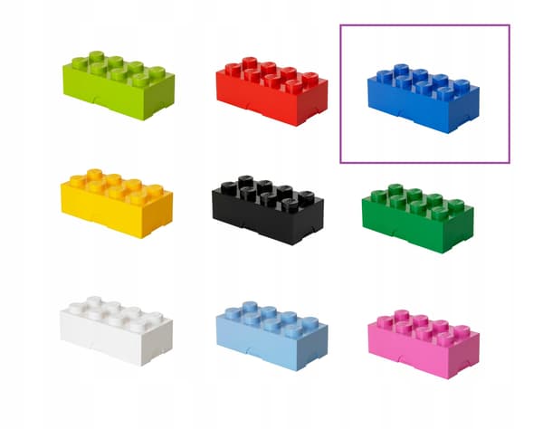 LEGO building block lunch box, breakfast container – GREEN