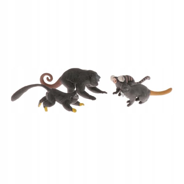 4x Monkey Animal Model Action Figure Plastic Decorative Educational Toy