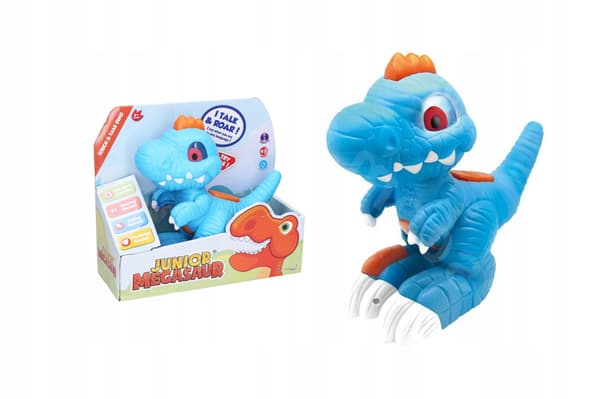Wiky 23 cm interactive talking dinosaur that repeats sounds, battery-operated