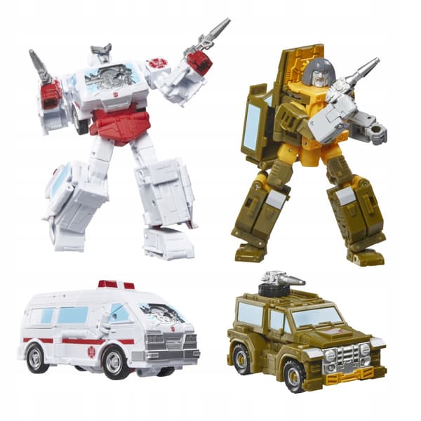 TRANSFORMERS STUDIO 2-PACK FIGURE SET: BRAWN THE AUTO ROBOT AND RATCHET THE AUTOBOT