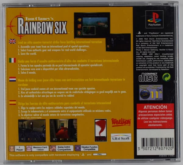 PSX TOM CLANCY’S RAINBOW SIX