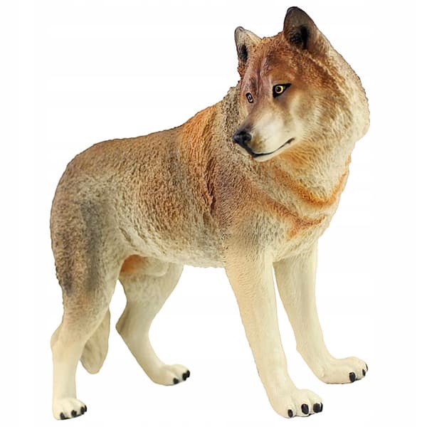 PLASTIC WOLF DECORATION WITH PRECISE WORKMANSHIP