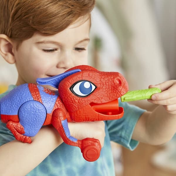 MARVEL Spidey and Friends Dino-Webs Launcher Spidey-Rex + Darts HASBRO