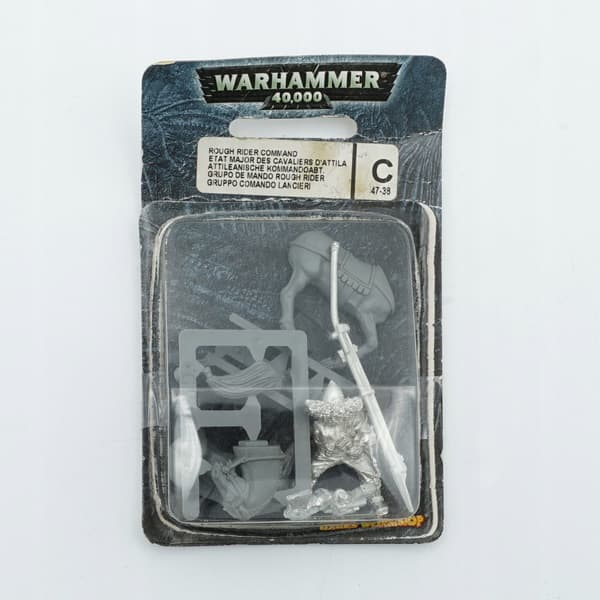 Warhammer 40k Imperial Guard Rough Rider Command metal figurine